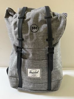 Backpack Herschel Retreat Gray Raven Crosshatch 17”
