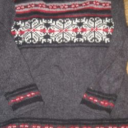 Maternity XL (16-18) Soft Gray Cowl Neck Sweater By Baby And Me. 83% acrylic, 17% wool