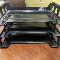 3-Tier Interlocking Tray Desk Organizer