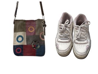 Women’s Purse & Reebok Shoes Size 8