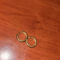 Gold hoop earrings