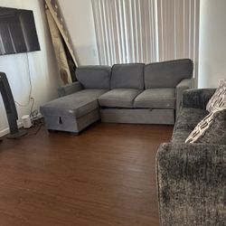 Grey Sofa - With Storage Need Gone  