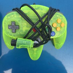 N64 Neon Green Controller Wired 3rd Party Nintendo 64 