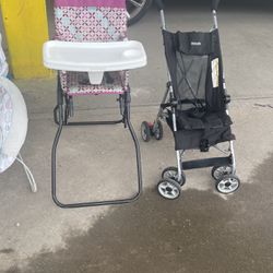 Highchair And Stroller