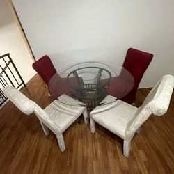 Table and chairs