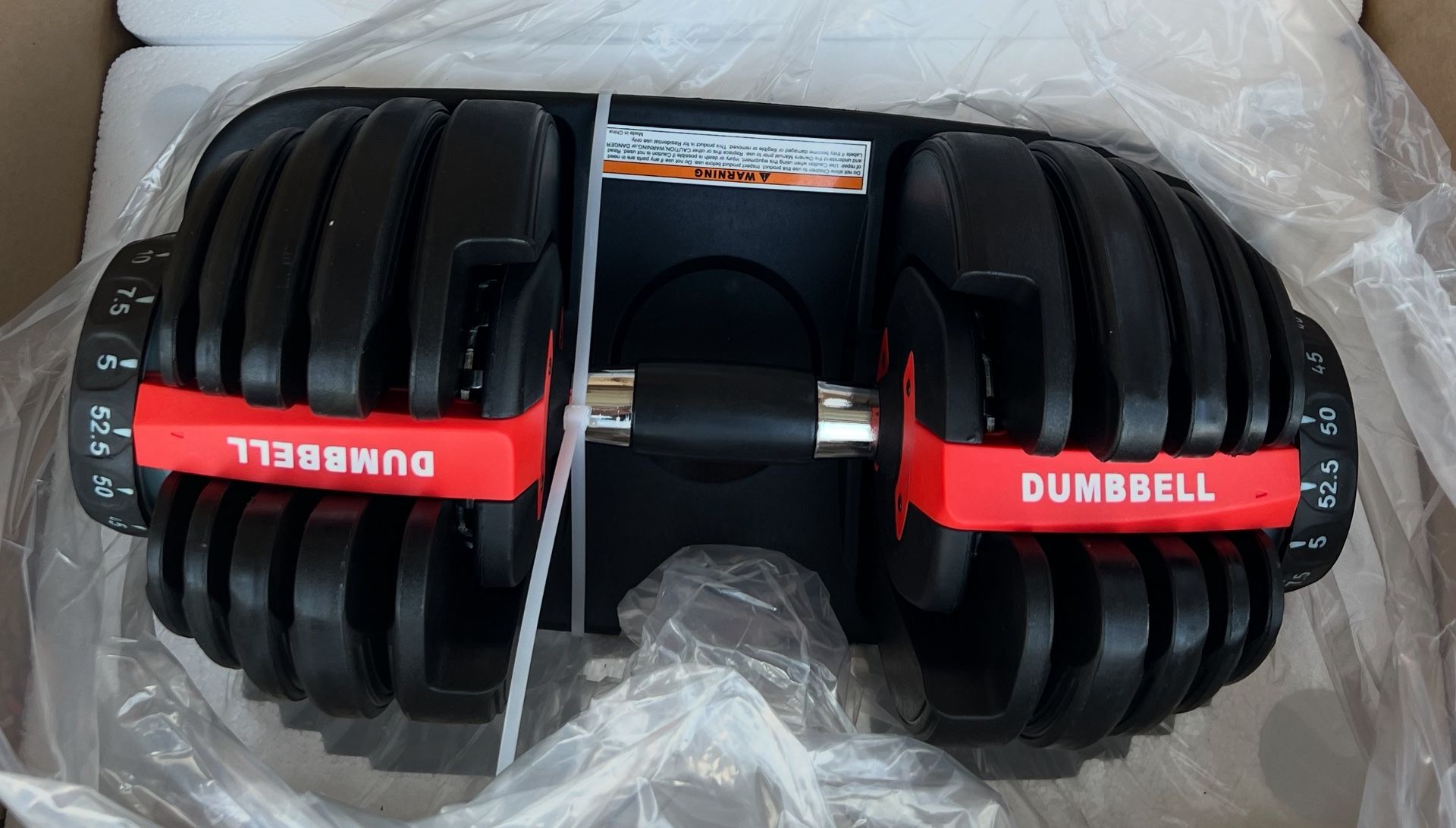 Adjustable Dumbbell Set (52.5lb Each)