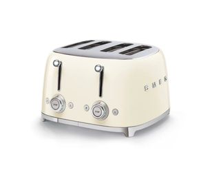 Smeg 4-Slice Toaster - Retro-Style Cream