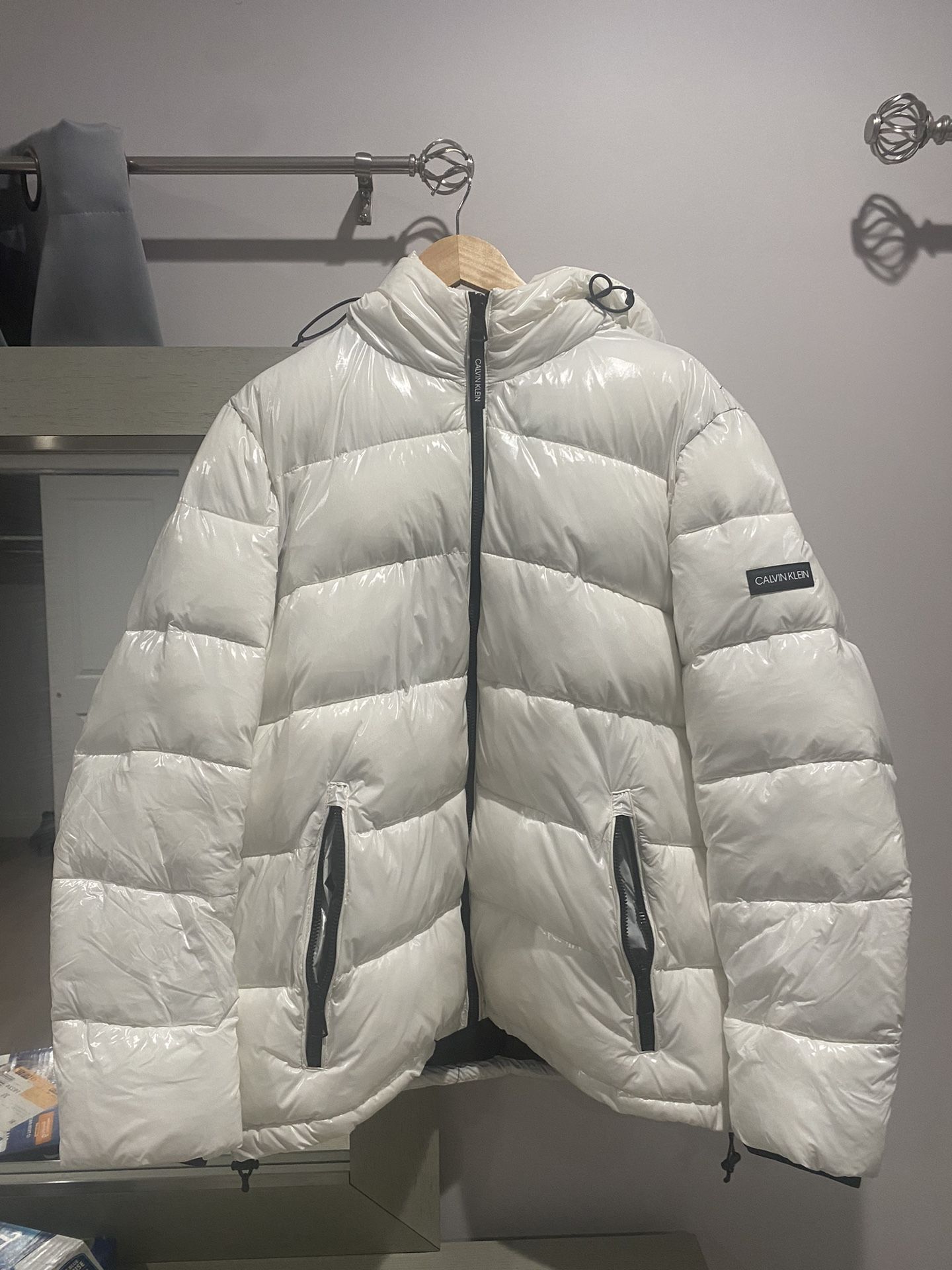 White Calvin Klein Puffer