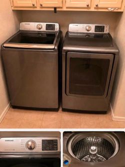Samsung Top Loader Washer & Gas Dryer set