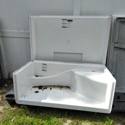 Fiberglass Shower With Seat And Walls