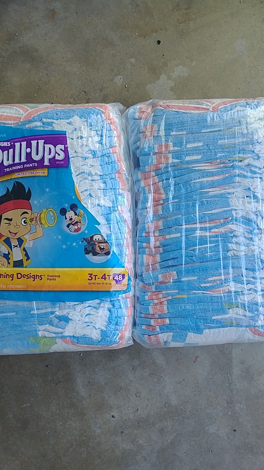 Huggies Pull-ups 3T-4T 3 unopened packages approx 60