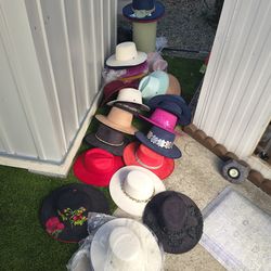 Beautiful hats decor and plain , brand new
