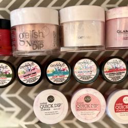 💅 Huge Nail Dip & Acrylic Powder Lot – Professional Brands! 💅 