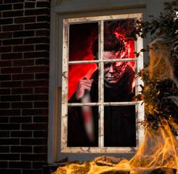 Halloween Horror Window Cover 32” x 46” – Scary Window Decoration