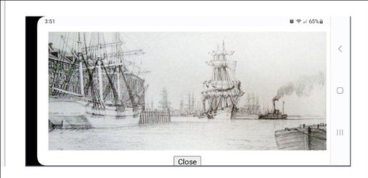 John Stobart - Boston Harbor Pen and Ink signed and numbered plus signed  book American Maritime Paintings