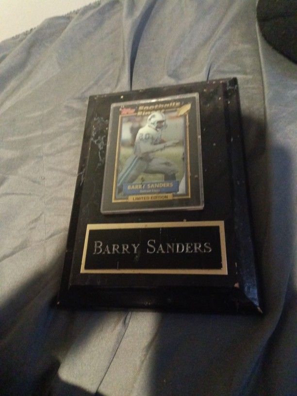 Barry Sanders Limited Edition Card 