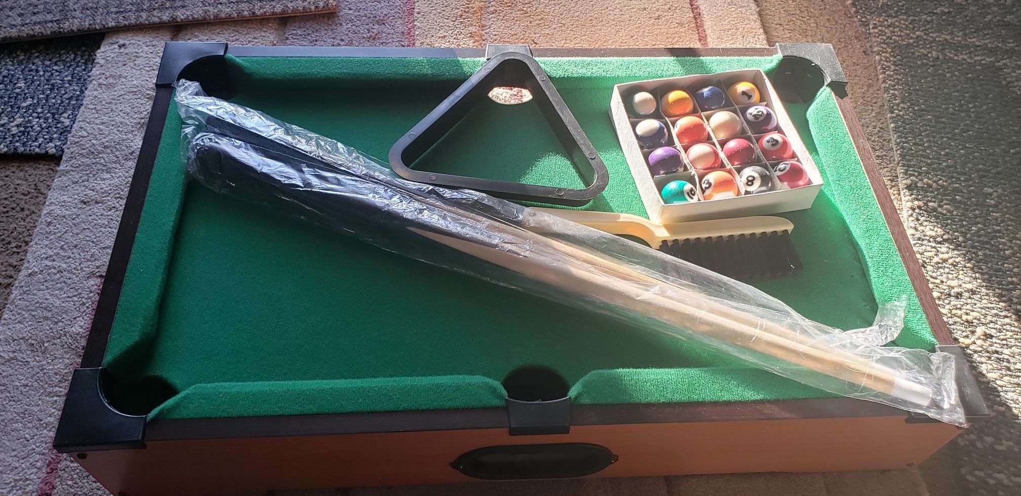 Totes Tabletop Pool Table Portable 2 Player Fun