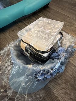 Women's Bundle - Pearl Pins Set, Cosmetic Jars Travel Case, Denim Cap - $5 for All