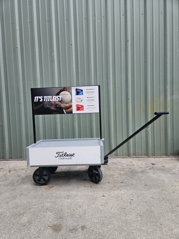 Titleist Push Car With 100 Titleist Pro V1