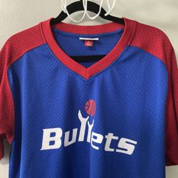 NWOT Mitchell & Ness Nostalgia Bullets Warmup Jersey Men Lg