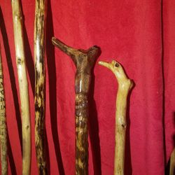 Walking Stick I Have Different Sizes and shapes The Wood  Is light Weight But Veryl  Durable