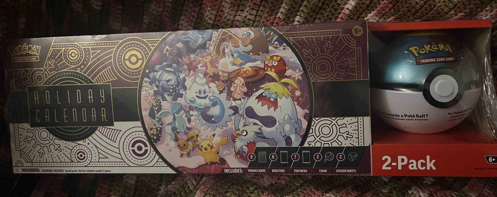 Pokemon Toys | Costco Pokemon 2025 Holiday Calendar 2-Pack With Blue Accents | Color: Blue/White