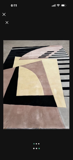 100% hand nodded wool, beautiful design designer Rug 11 x 8