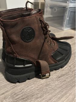 Polo Ralph lauren Oslo high suede Boots SIZE 6