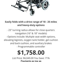 Merits Wheel Chair  500