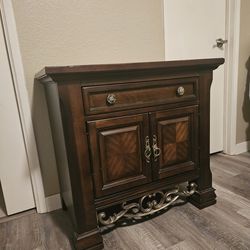 Wooden large nightstand