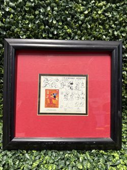 Disney "Sorcerers' Apprentice" 1992 LE 12x13 Framed Stamp/Art Print w/COA!