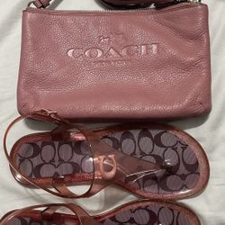 Coach Purse & Sandals 