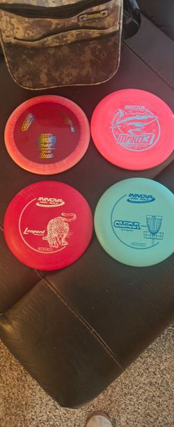 Disc Golf Bag & 4 Discs