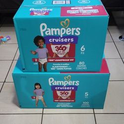 Pampers Cruisers 360 Fit Size 5 And 6 $37 Each