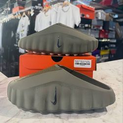 NIKE MIND 001 SLIDES TARP GREEN