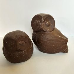 Big Eyed Owl Figurines