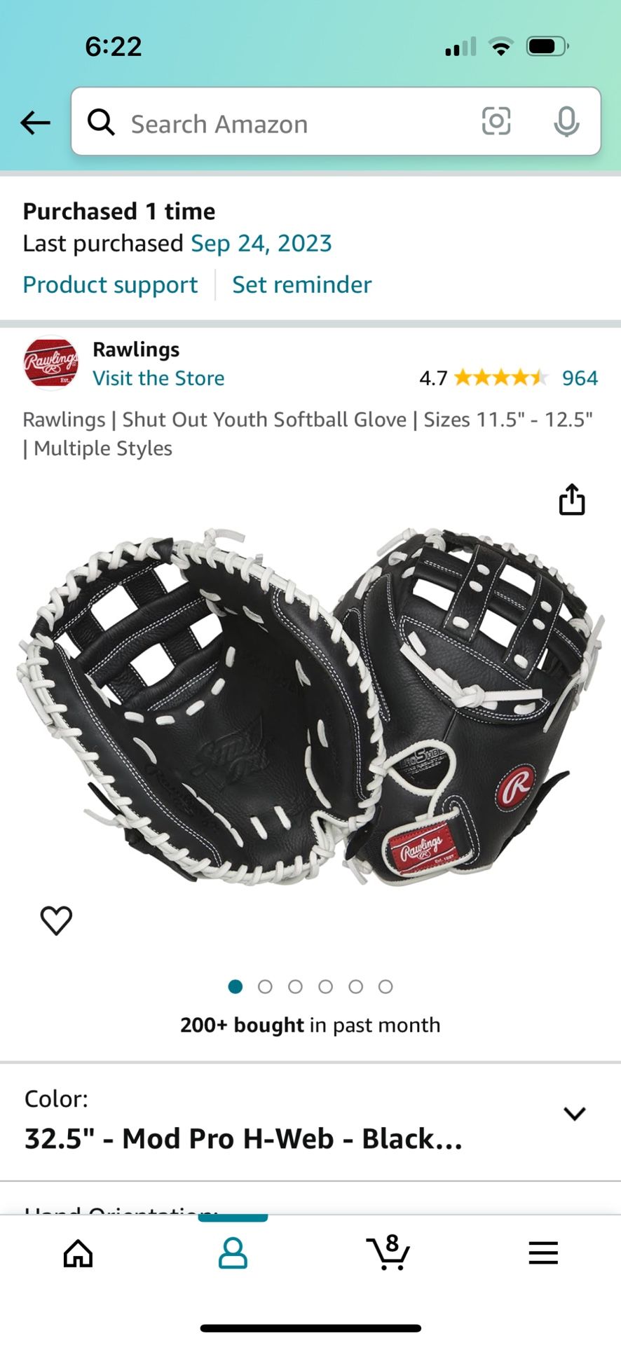 Rawlings All Leather Youth Softball Glove