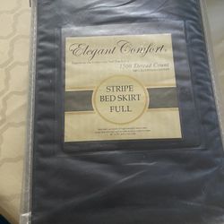 Stripe Bed Skirt Full