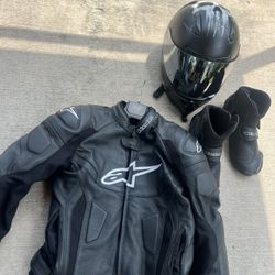 Jacket Helmet And Shoes 