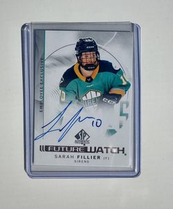 Upperdeck Employee Exclusive Sarah Fillier Autograph