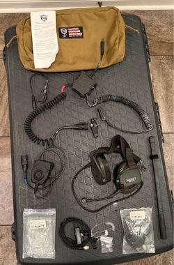 TCI Liberator III Tactical Communications Headset Kit w/ PELTOR PTT & Mic