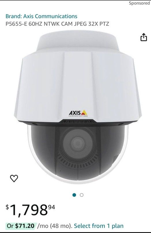 Axis 5655e PTZ camera