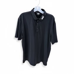 PXG Men's Golf Polo Shirt Black Size M Short Sleeve