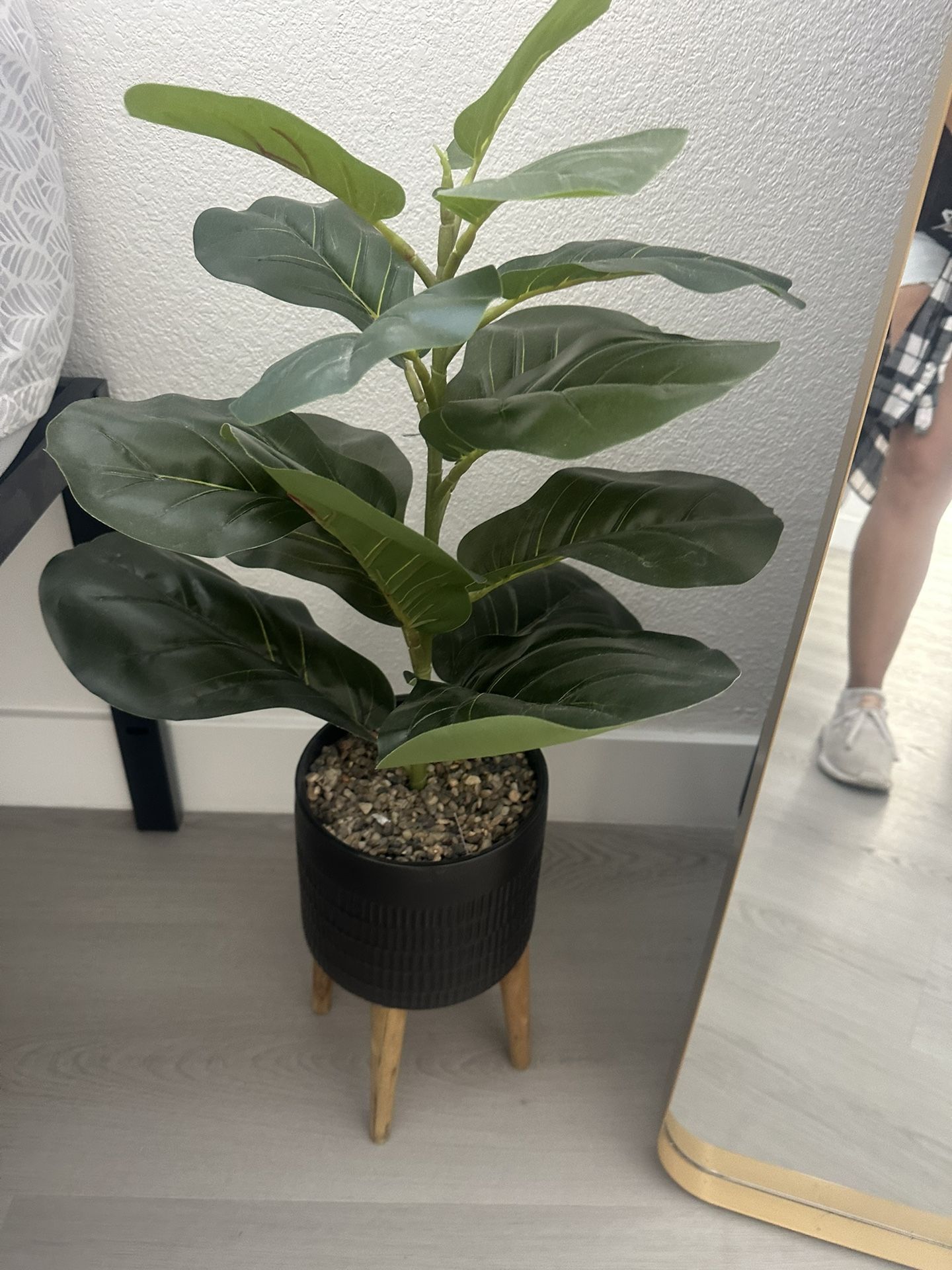 Artificial Potted Plant & Stand