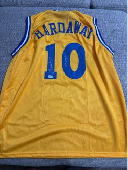 Tim Hardaway Signed Autograph Custom Jersey -Beckett Coa- Golden State Warriors