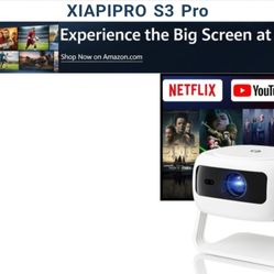 2 Xiapipro Smart Projector W/Bluetooth, Wifi, 5G, Wifi 6 ( Brand New, Never Used ) For $55 Each