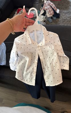 3-6 month button up with slacks