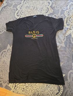 Black Paris France Graphic T-Shirt