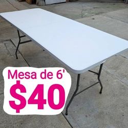 Mesa Nueva De 6' / 6ft Folding Table - White