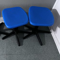3 Blue Stools 